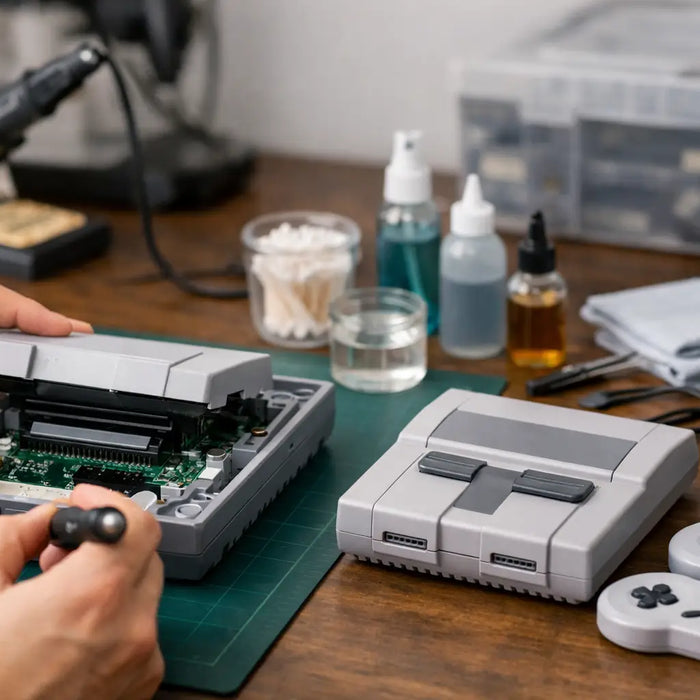 Retro Console Restoration Process Example