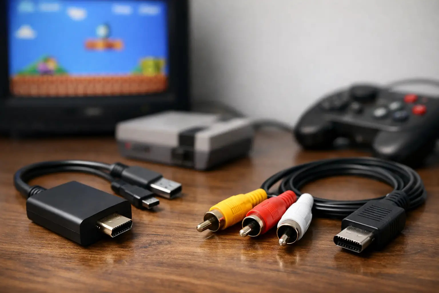 HDMI Adapter vs AV Cable for Retro Games