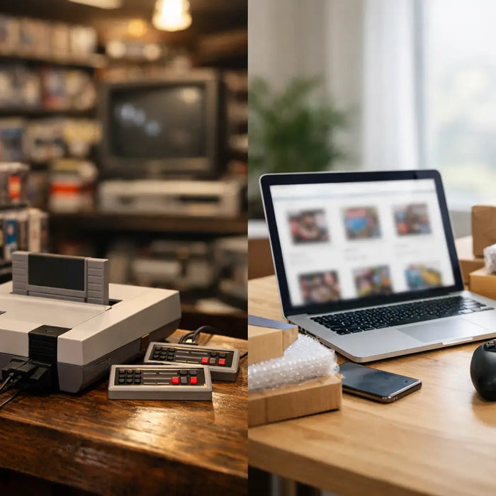 Retro Game Store Versus Marketplace