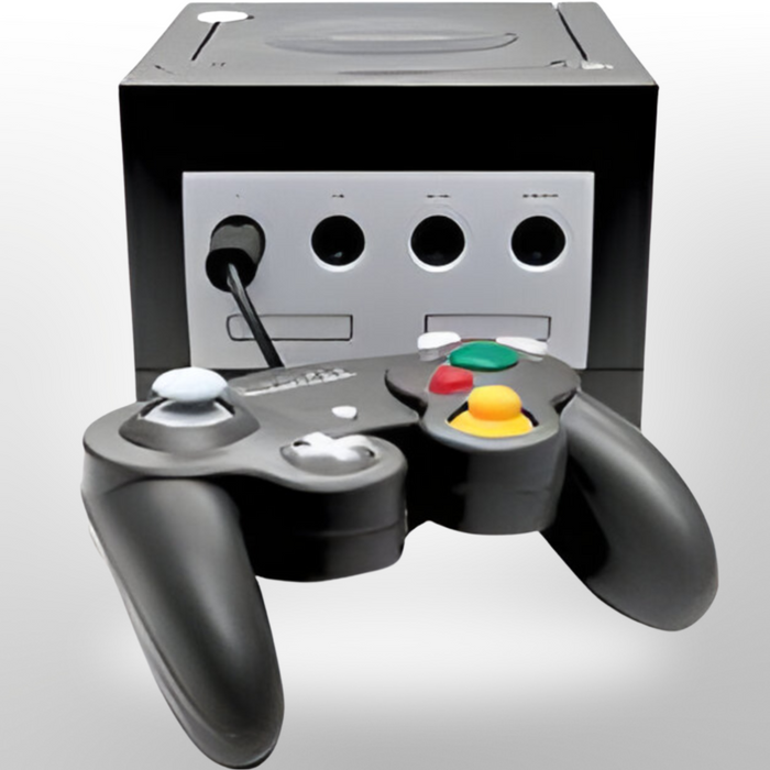 Black GameCube System with controller