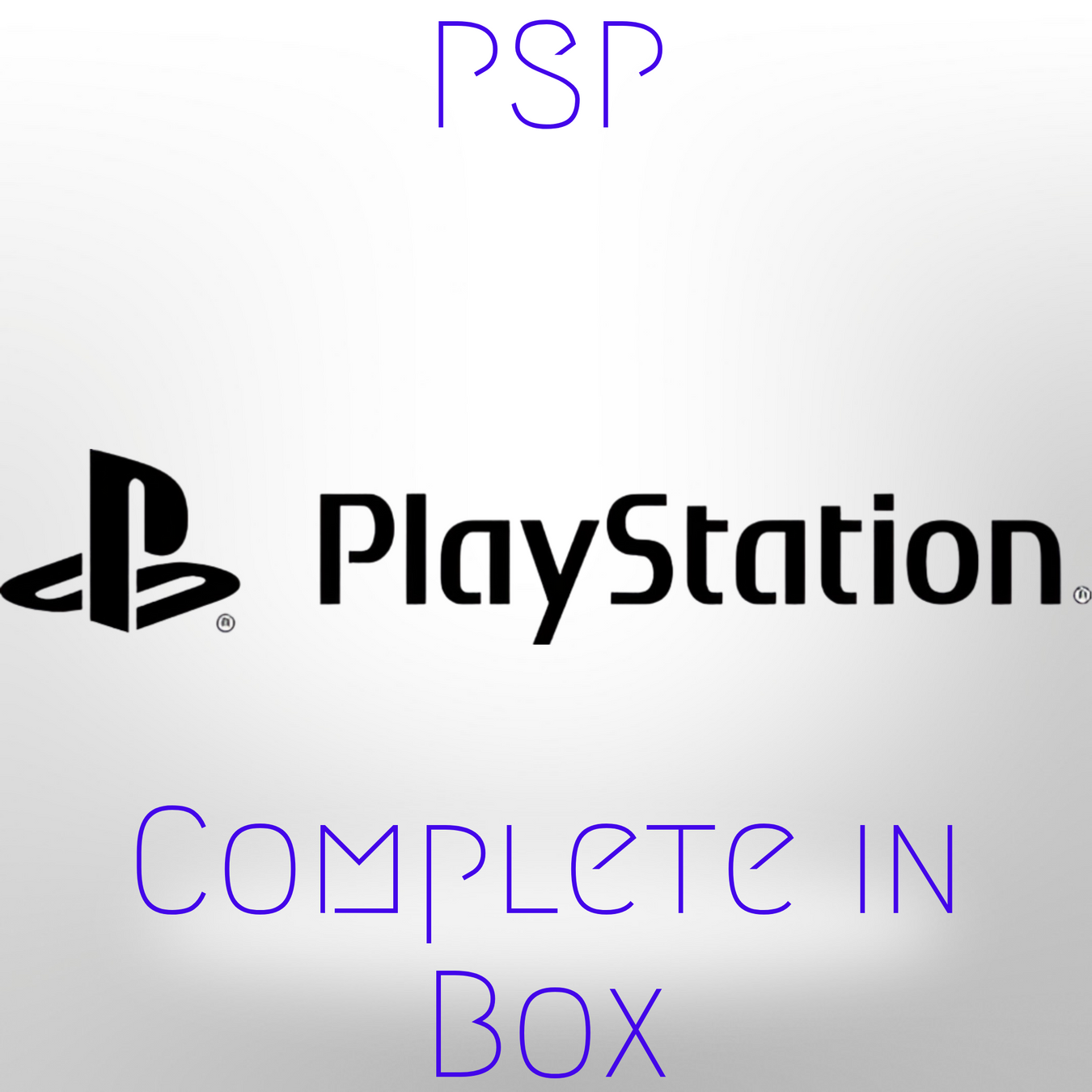 PlayStation Portable Complete in Box section