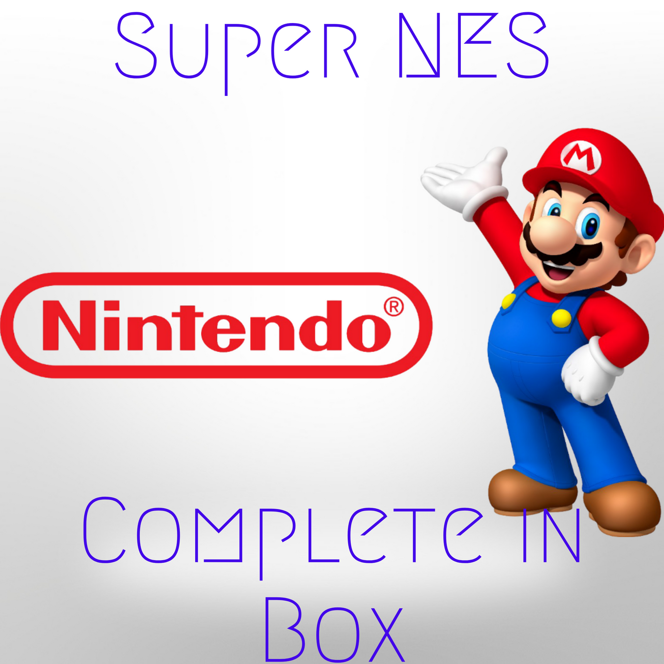 All complete in box SNES gaming items