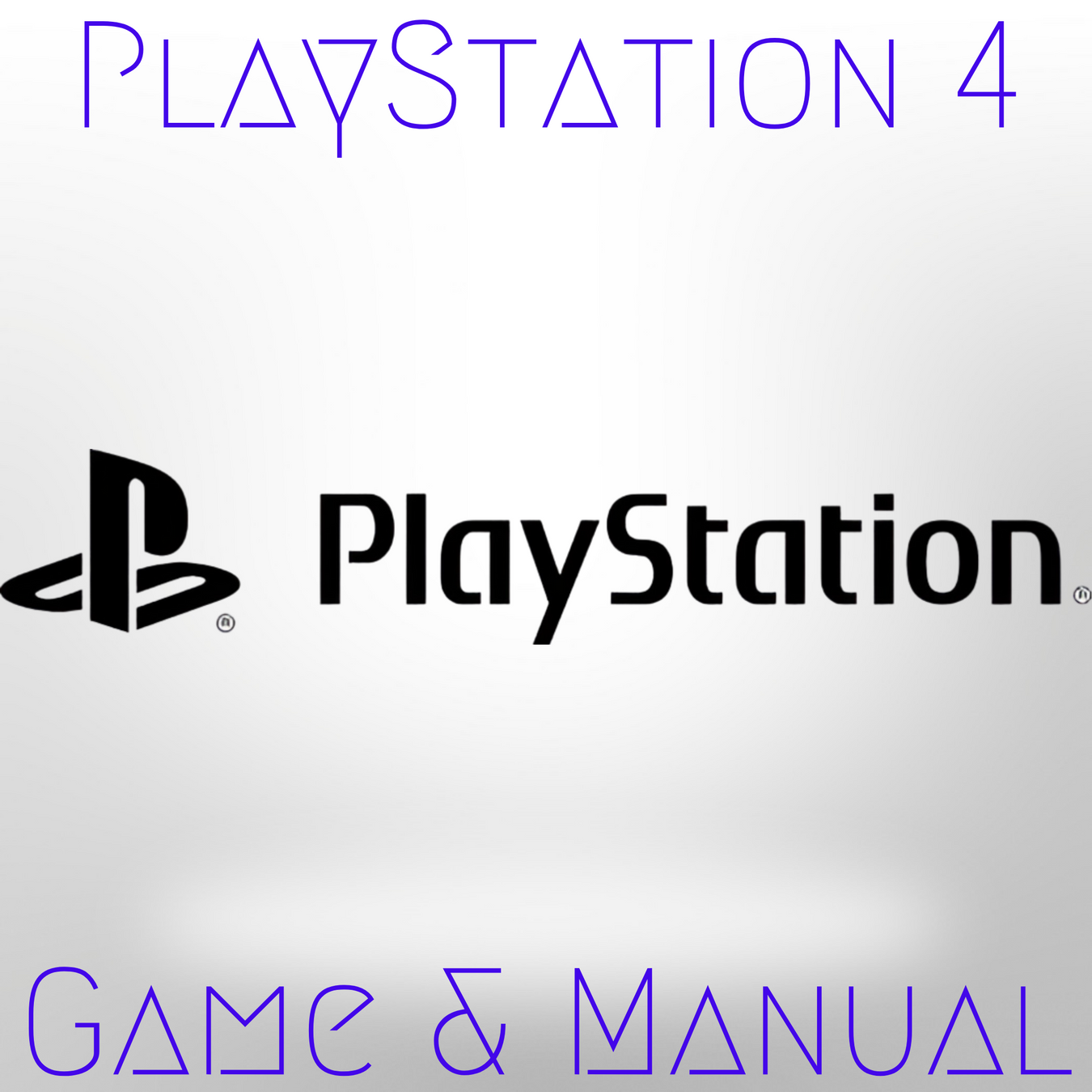 PlayStation 4 Game & Manual section