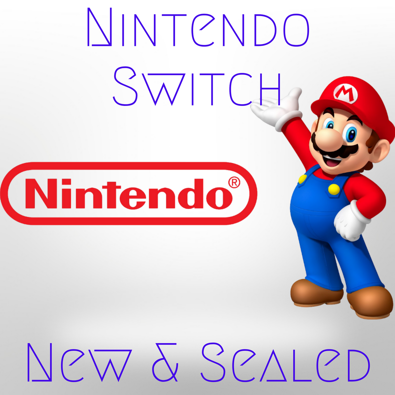 New & Sealed Nintendo Switch items.