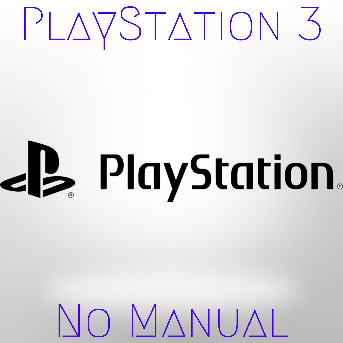 PlayStation 3 No Manual section