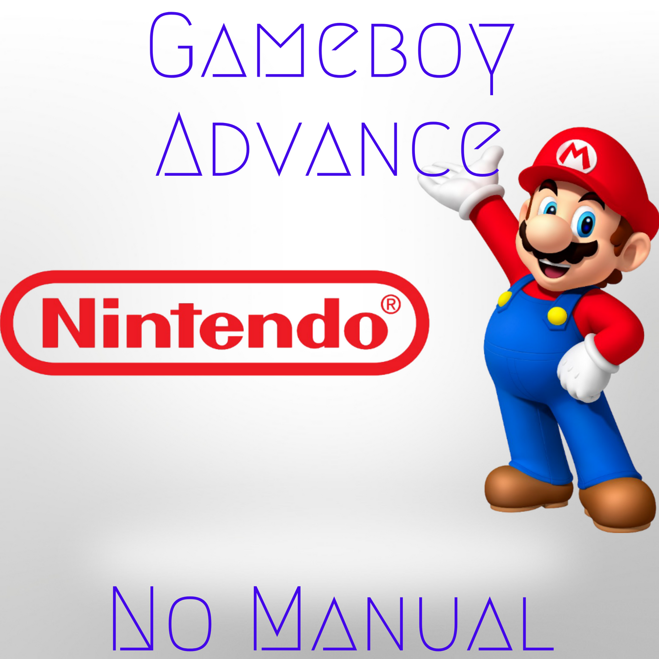 Nintendo Gameboy Advance No Manual section