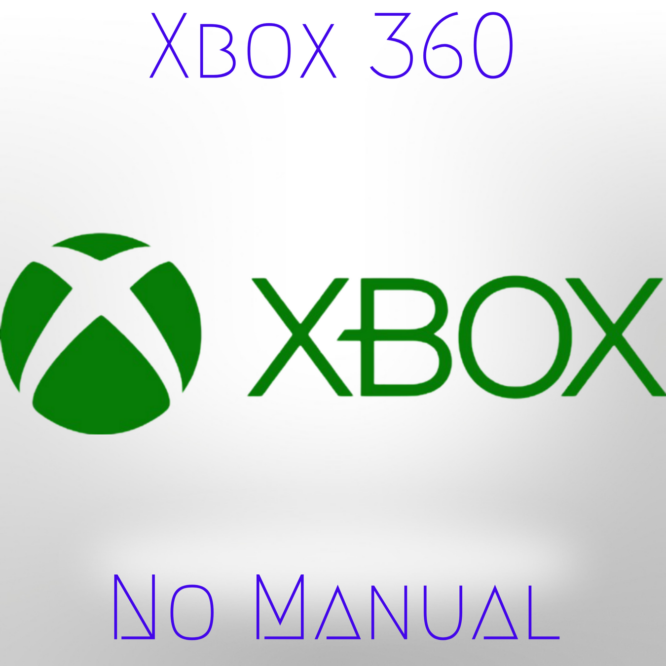 XBox 360 No Manual section