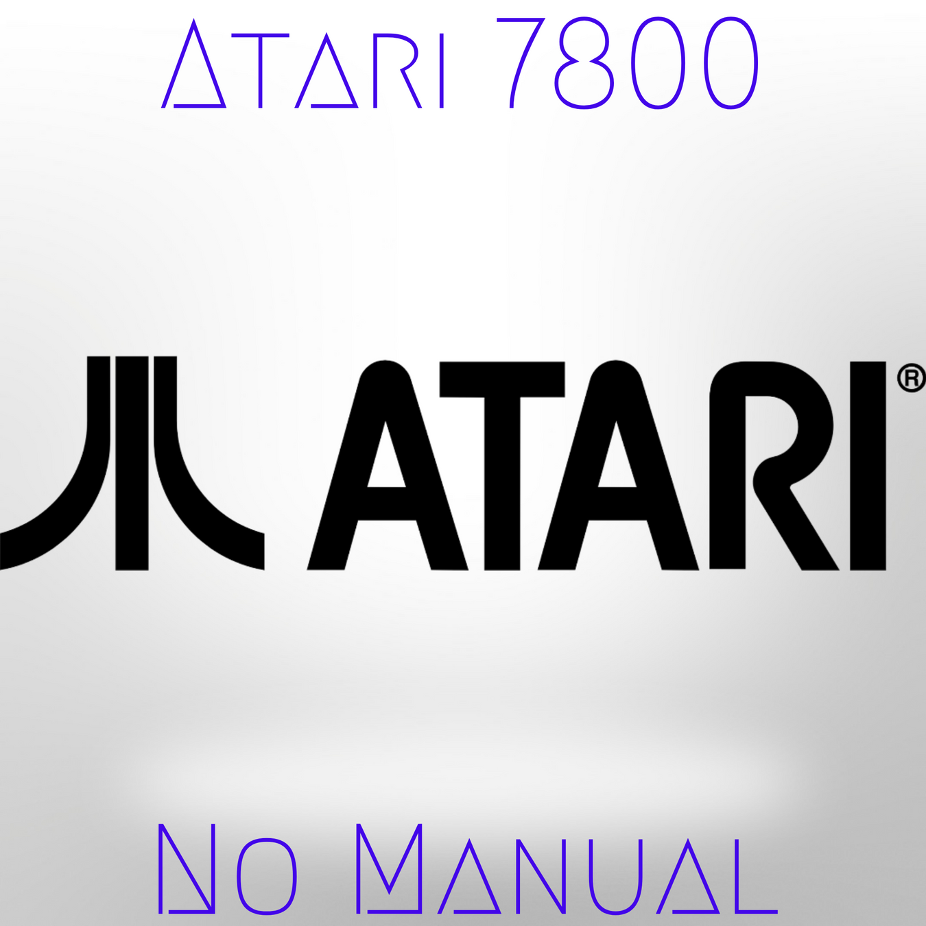 Atari 7800 No Manual section