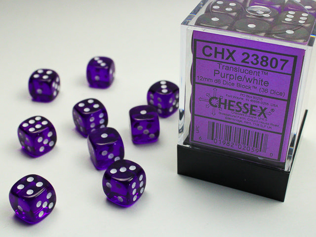 Chessex Translucent 12mm 6-Sided Dice Block - for just $11.99! 