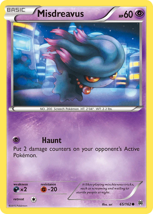 Misdreavus (65/162) [XY: BREAKthrough] - for just $0.10! 