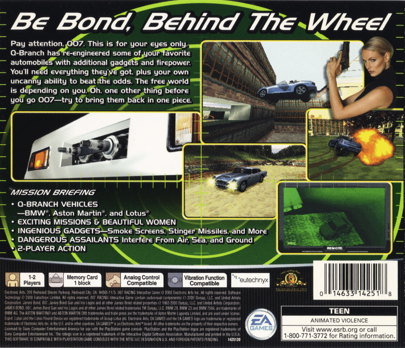 007: Racing – PlayStation 1 (PS1) - for just $6.99! 