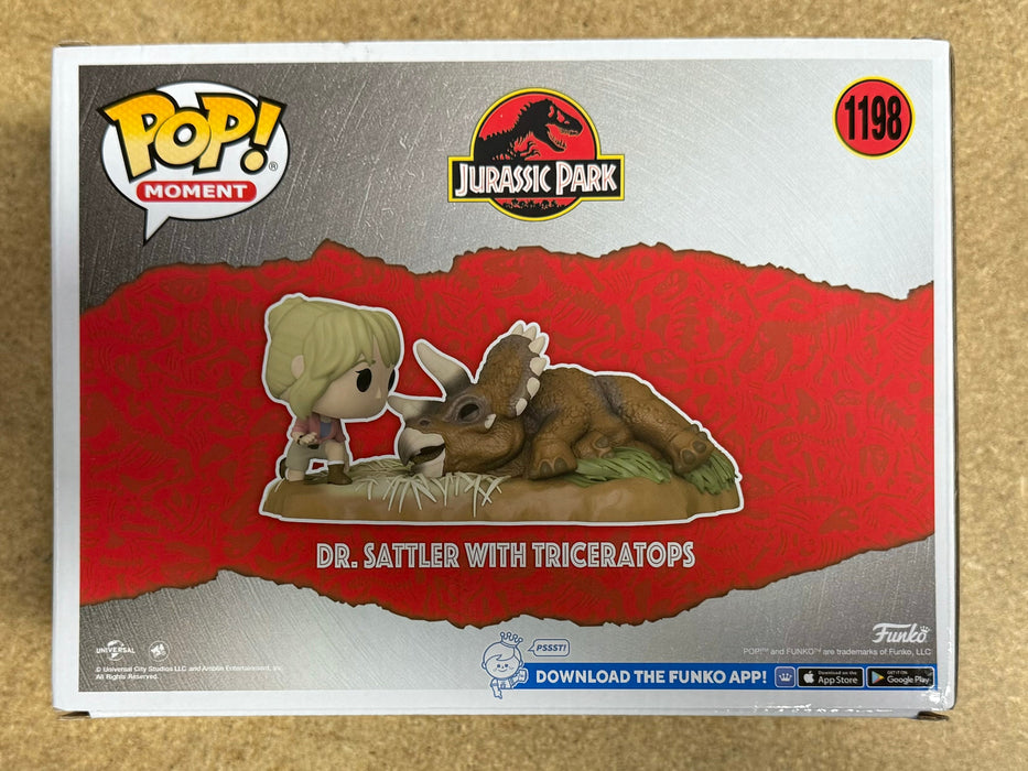 Funko Pop! Movie Moments Dr Sattler W/ Triceratops #1198 Jurassic Park Target Exclusive - for just $15! 