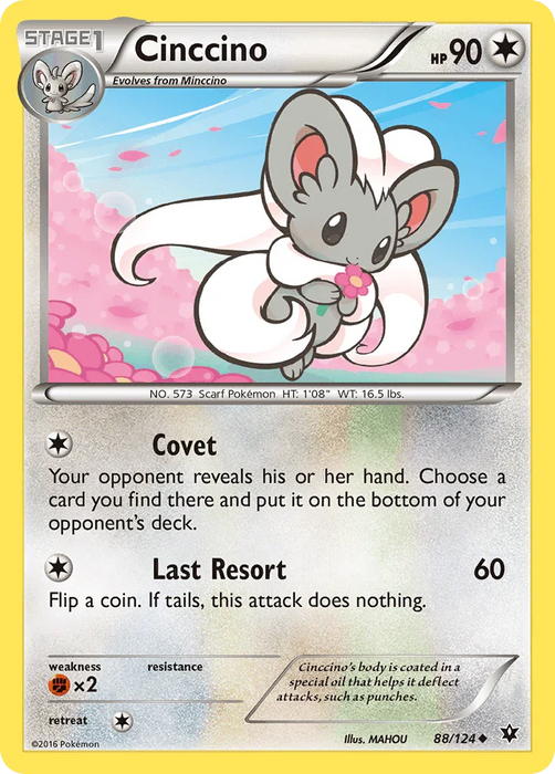 Cinccino (88/124) [XY: Fates Collide] - for just $0.15! 