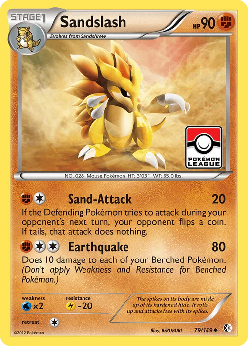 Sandslash (79/149) [Black & White: Boundaries Crossed] - for just $0.25! 