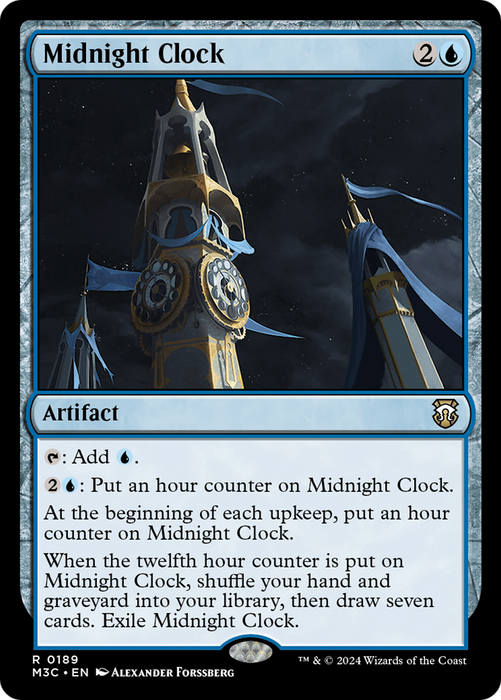 Midnight Clock (M3C-189) - Modern Horizons 3 Commander - for just $0.09! 