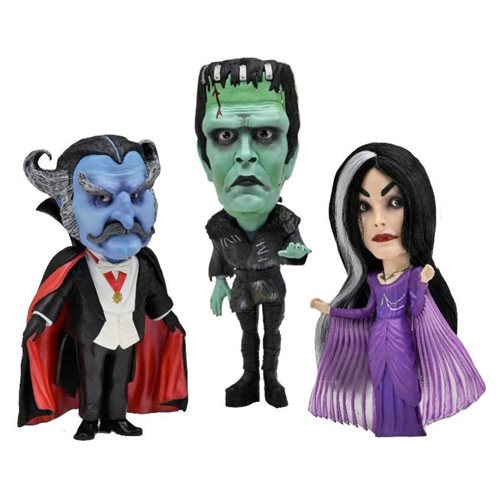 NECA Rob Zombie's The Munsters Little Big Head Stylized Vinyl Figures 3-Pack - Premium Toys and Collectible - Just $59.99! Shop now at Retro Gaming of Denver