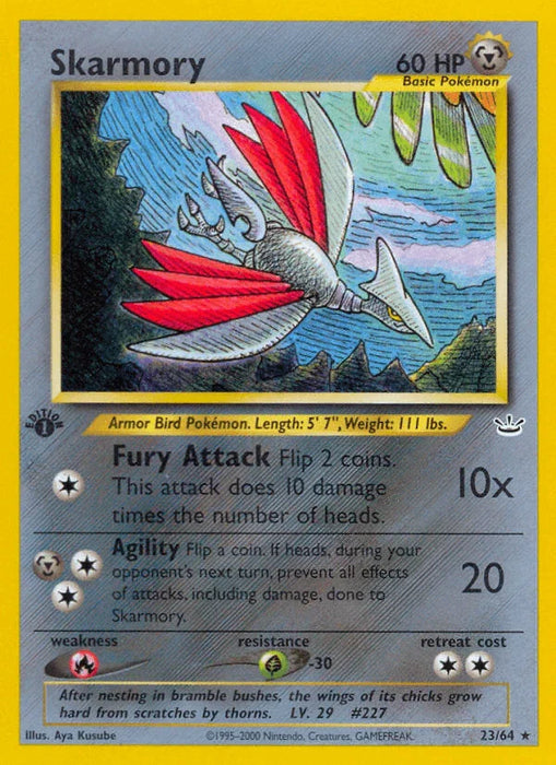 Skarmory (23/64) [Neo Revelation 1st Edition] - for just $3.90! 