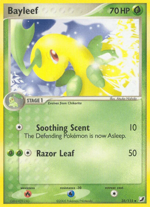 Bayleef (35/115) [EX: Unseen Forces] - for just $0.50! 