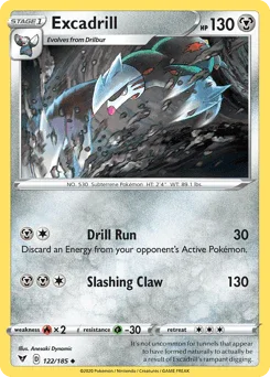 Excadrill (122/185) [Sword & Shield: Vivid Voltage] - for just $0.10! 