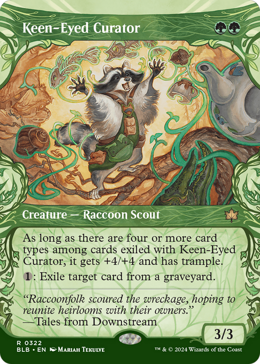 Keen-Eyed Curator (BLB-322) - Bloomburrow: (Showcase) (Borderless) - for just $0.71! 