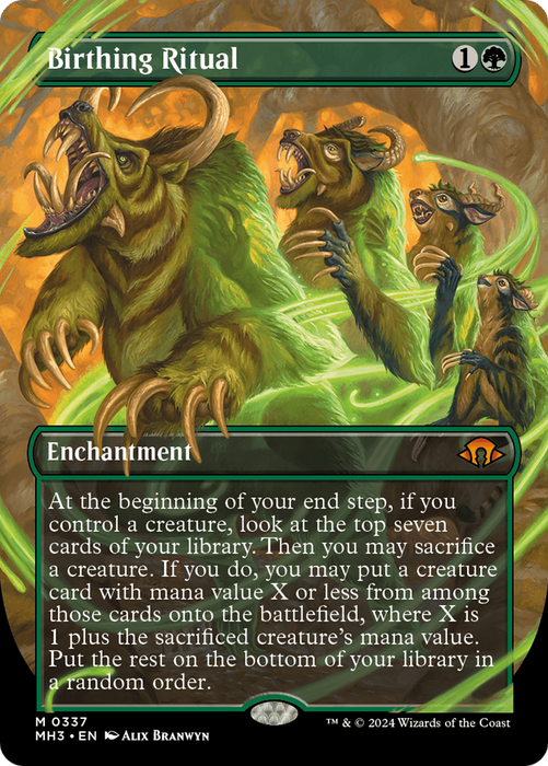 Birthing Ritual (Borderless) (MH3-337) - Modern Horizons 3 (Borderless) - for just $1.98! 