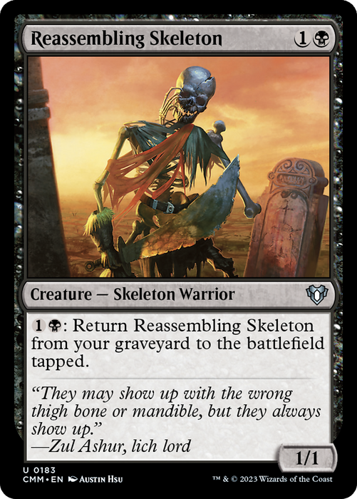 Reassembling Skeleton (CMM-183) - Commander Masters - for just $0.08! 