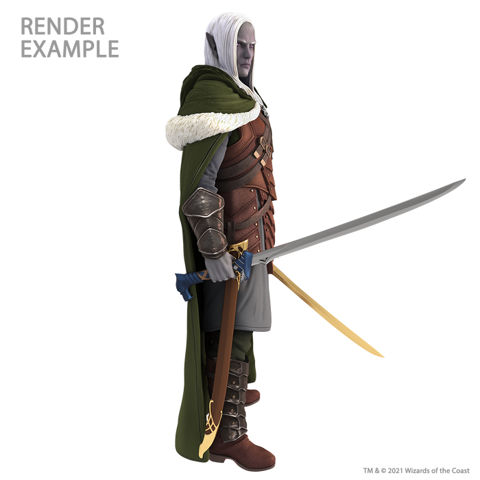 D&D: Full-Sized Drizzt Foam Statue - for just $1500! 