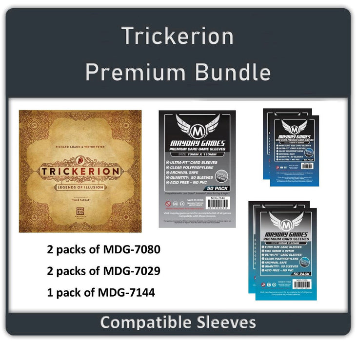 "Trickerion: Legends of Illusion" Compatible Card Sleeve Bundle - for just $9.25! 