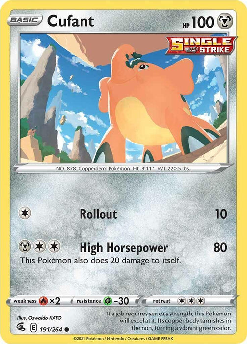 Cufant (191/264) [Sword & Shield: Fusion Strike] - for just $0.10! 