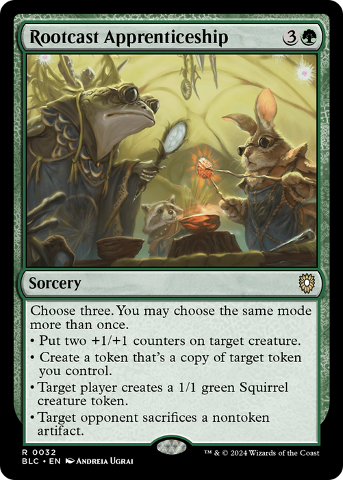 Rootcast Apprenticeship (BLC-032) - Bloomburrow Commander - for just $0.19! 
