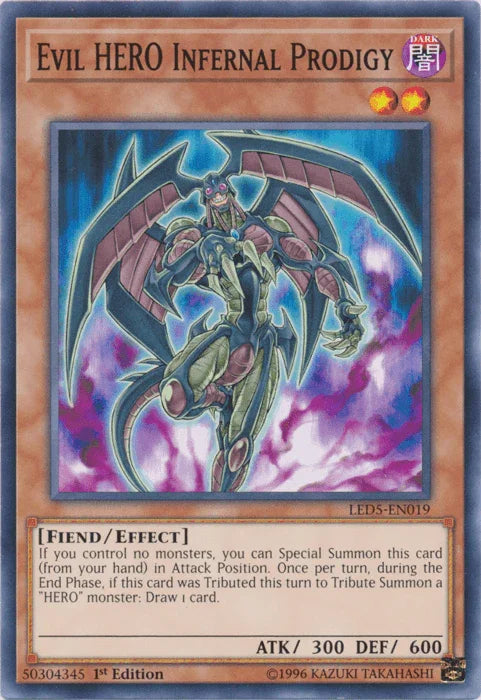 Evil Hero Infernal Prodigy [LED5-EN019] Common - for just $0.25! 