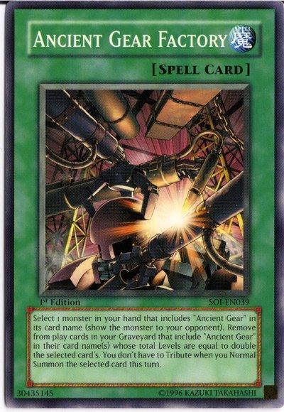 Ancient Gear Factory [SOI-EN039] Common - for just $0.10! 