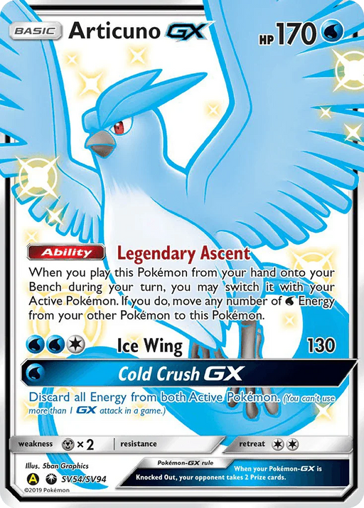 Articuno GX (SV54/SV94) [Sun & Moon: Hidden Fates - Shiny Vault] - for just $21.25! 
