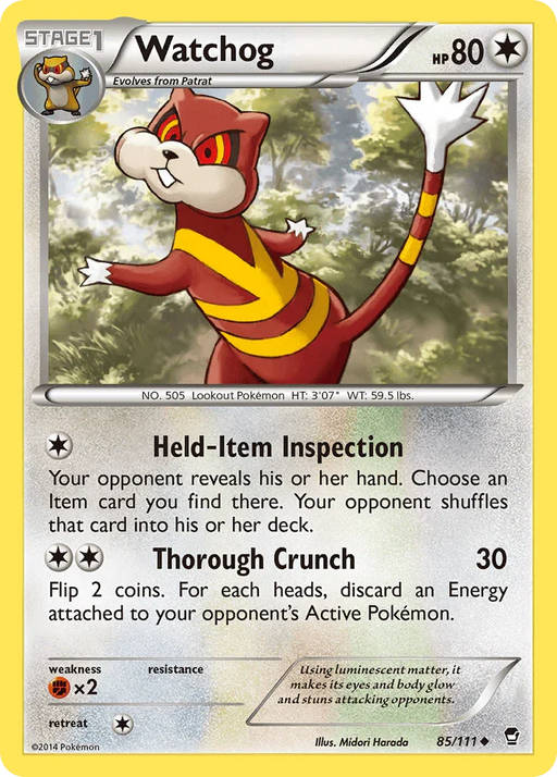 Watchog (85/111) [XY: Furious Fists] - for just $0.10! 