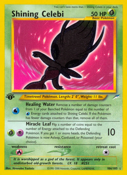 Shining Celebi (106/105) [Neo Destiny 1st Edition] - for just $720.40! 