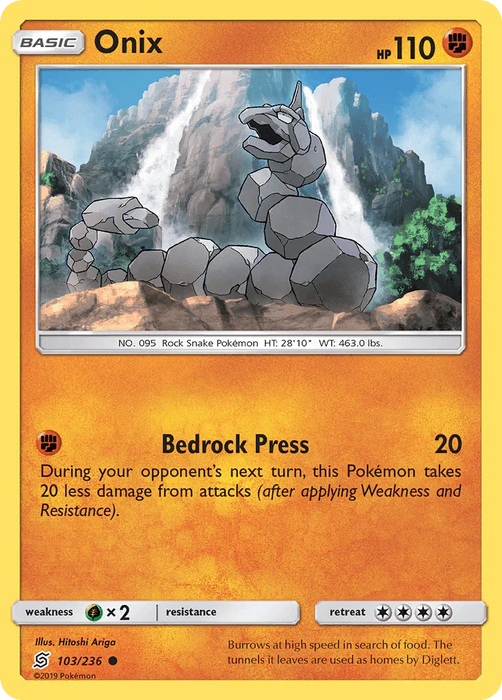 Onix (103/236) [Sun & Moon: Unified Minds] - for just $0.10! 