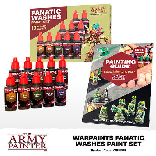 The Army Painter - Warpaint: Fanatic Washes Paint Set (10 washes) - for just $42.50! 