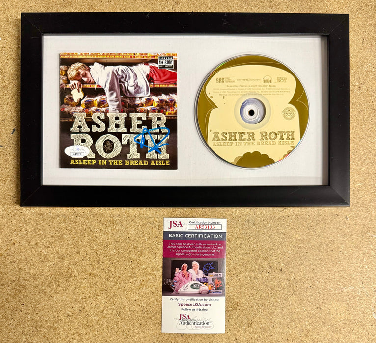 Asher Roth Signed “Asleep In The Bread Aisle” (2009) Framed CD With JSA COA - for just $130! 