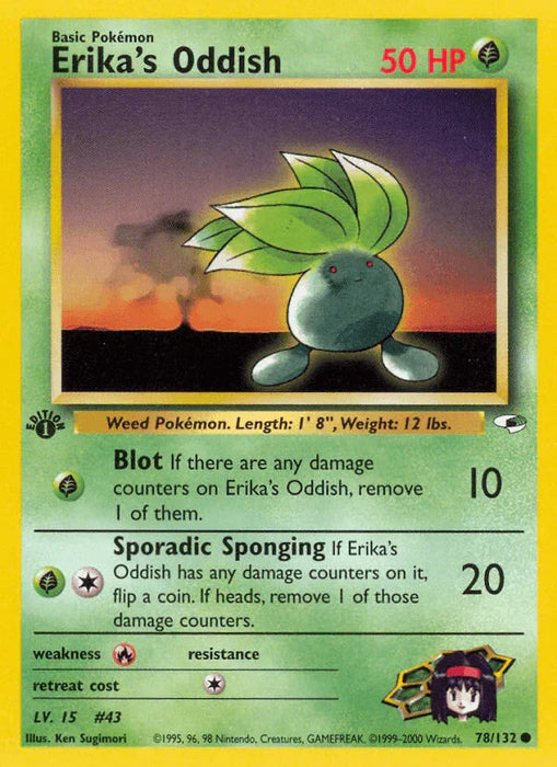 Erika's Oddish (78/132) [Gym Heroes 1st Edition] - for just $0.55! 