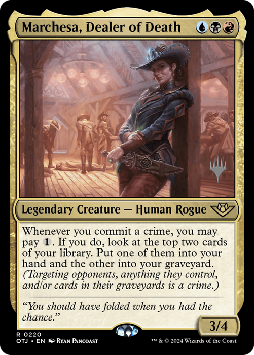 Marchesa, Dealer of Death (PPOTJ-220) - Outlaws of Thunder Junction Promos - for just $0.07! 