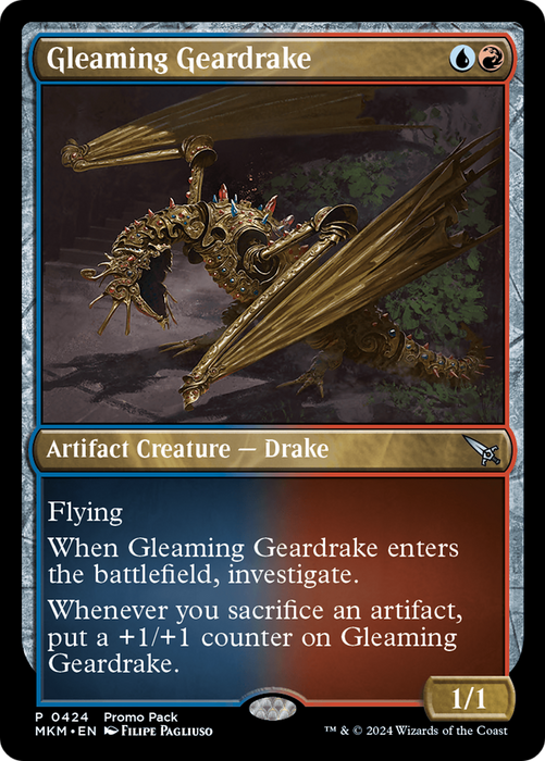 Gleaming Geardrake (PPMKM-424) - Murders at Karlov Manor - for just $0.08! 