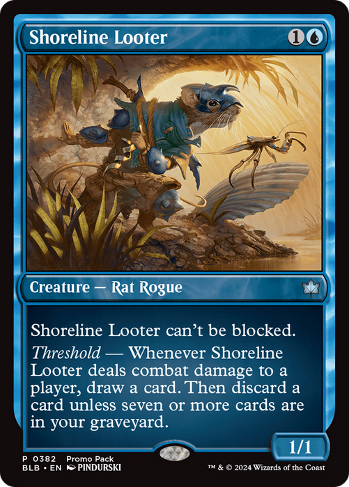 Shoreline Looter (PPBLB-382) - Bloomburrow Foil - for just $0.34! 