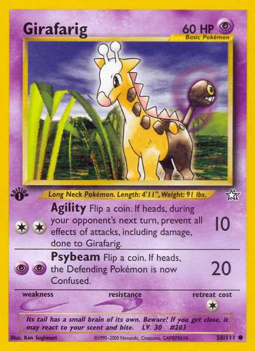 Girafarig (58/111) [Neo Genesis 1st Edition] - for just $0.35! 