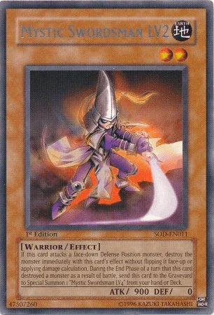 Mystic Swordsman LV2 [SOD-EN011] Rare - for just $2! 