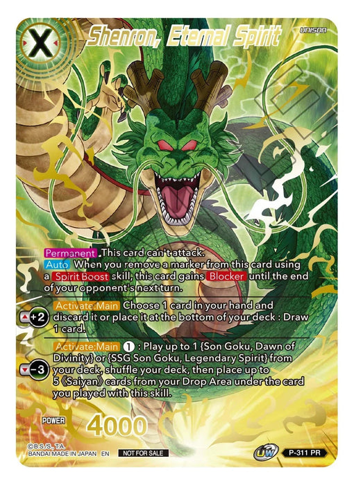 Shenron, Eternal Spirit (Gold Stamped) (P-311) [Promotion Cards] - for just $7.60! 