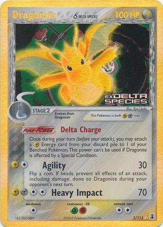 Dragonite (3/113) (Delta Species) (Stamped) [EX: Delta Species] - for just $160! 