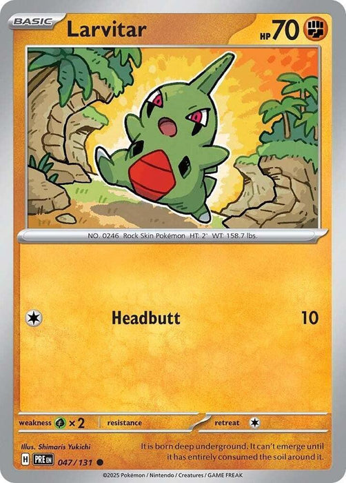 Larvitar (047/131) [Scarlet & Violet: Prismatic Evolutions] - for just $0.10! 