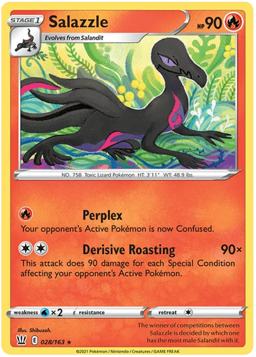 Salazzle (028/163) [Sword & Shield: Battle Styles] - for just $0.10! 