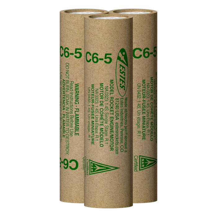 Estes Rockets - C6-5 Model Rocket Engines (3pk) - for just $14.99! 