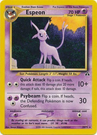 Espeon (20/75) [Neo Discovery Unlimited] - for just $12.65! 